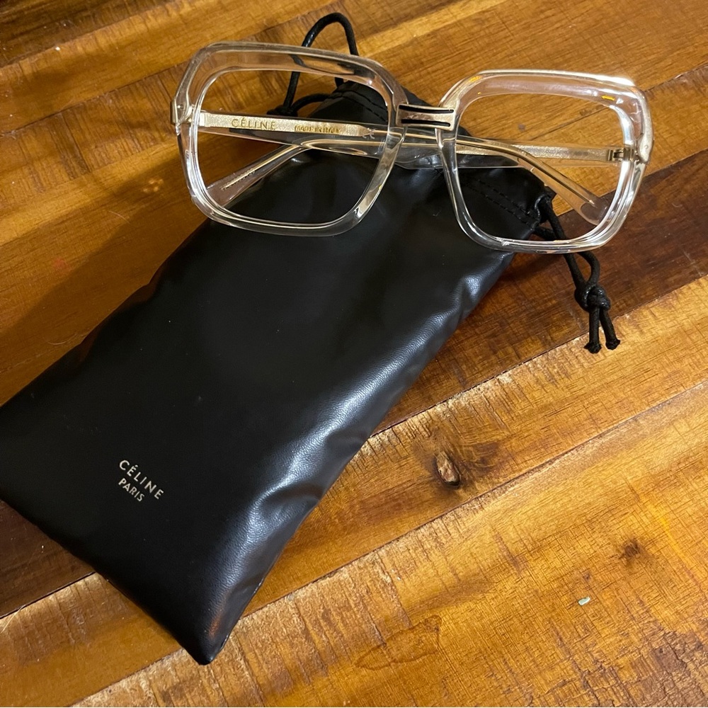Celine Cl40050U Clear and Gold Eyeglasses